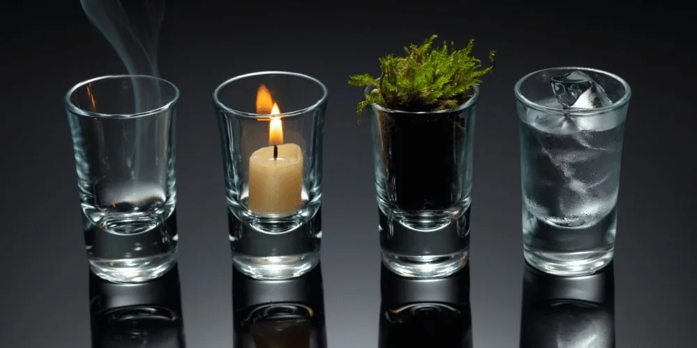 air fire water earth four elements image