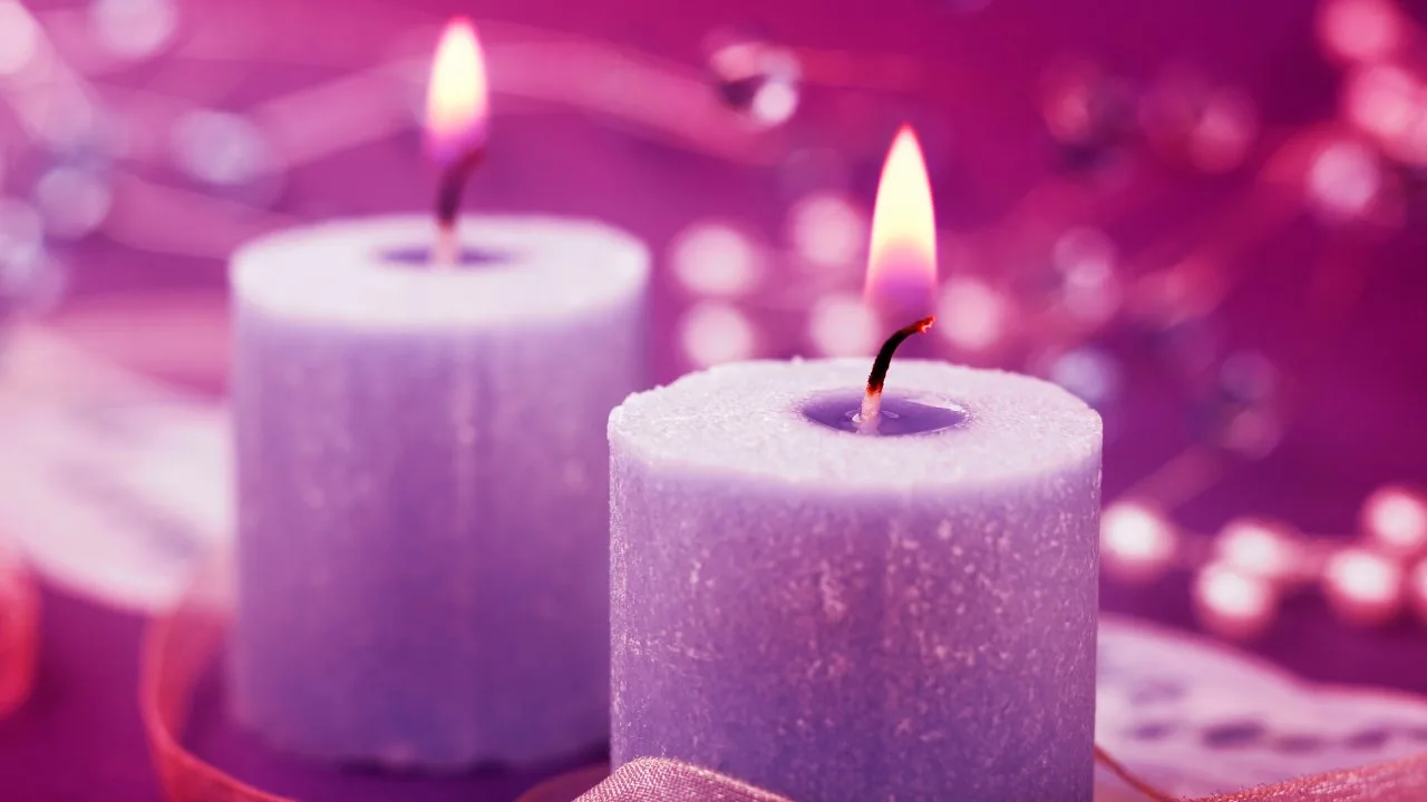 purple candle