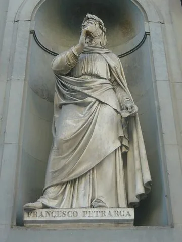 Francesco Petrarca statue
