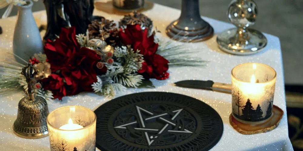 kitchen witch: dining table altar 