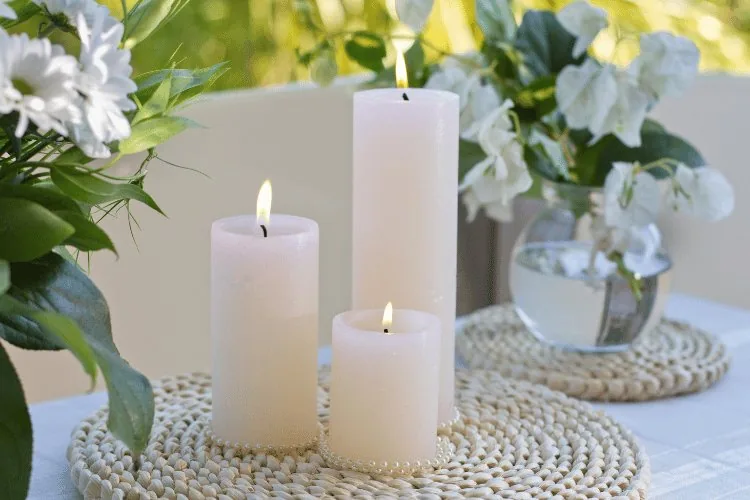 white candles image