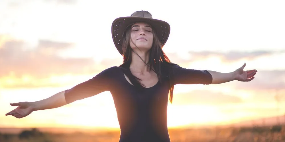 woman release stress image