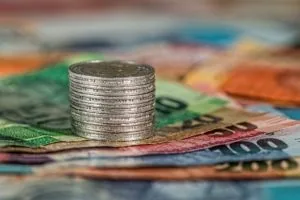 Rich: coins and bills