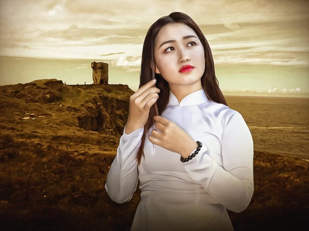 white blouse