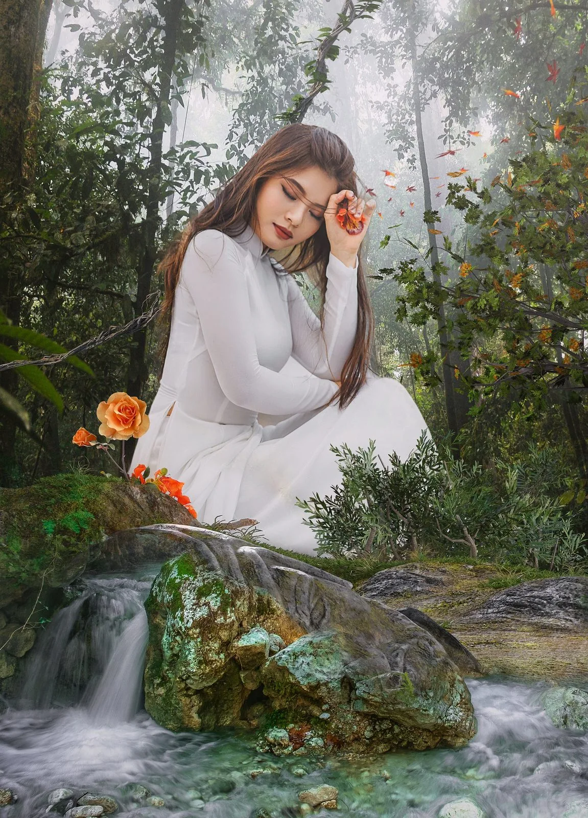 woman in white