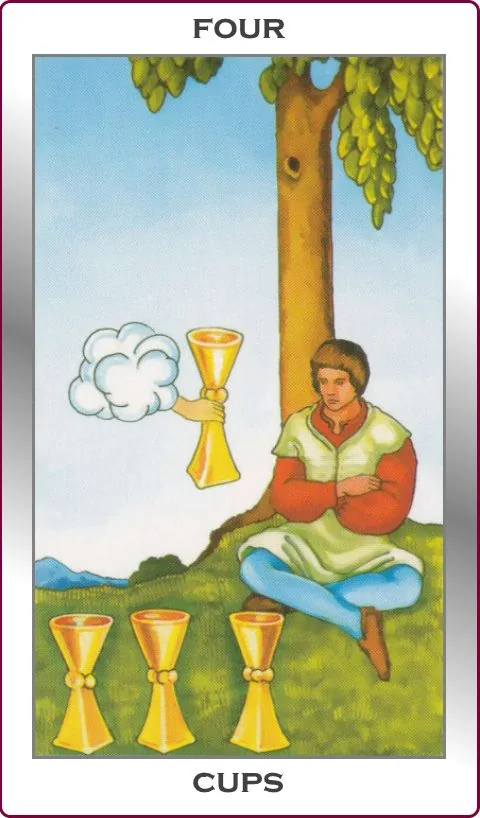 four of cups card
