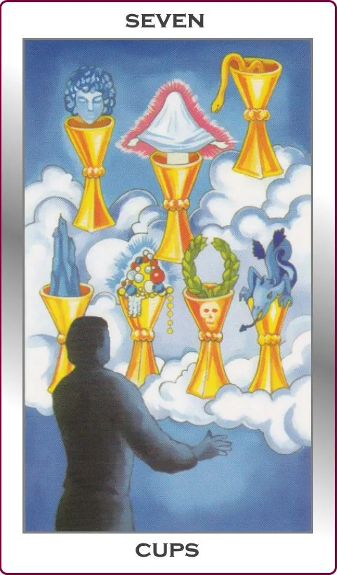seven of cups card