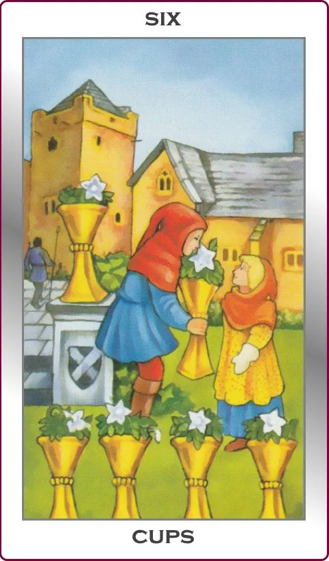 six of cups card