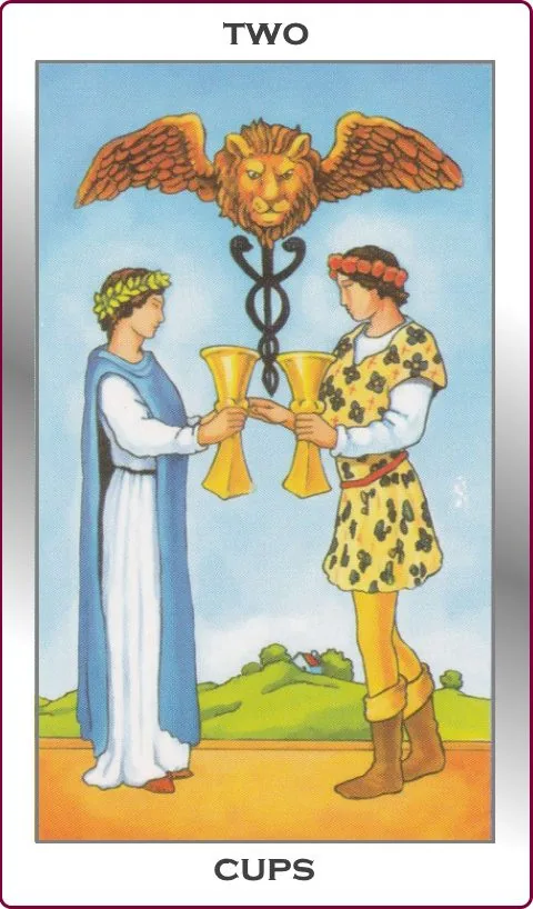 Two of cups card