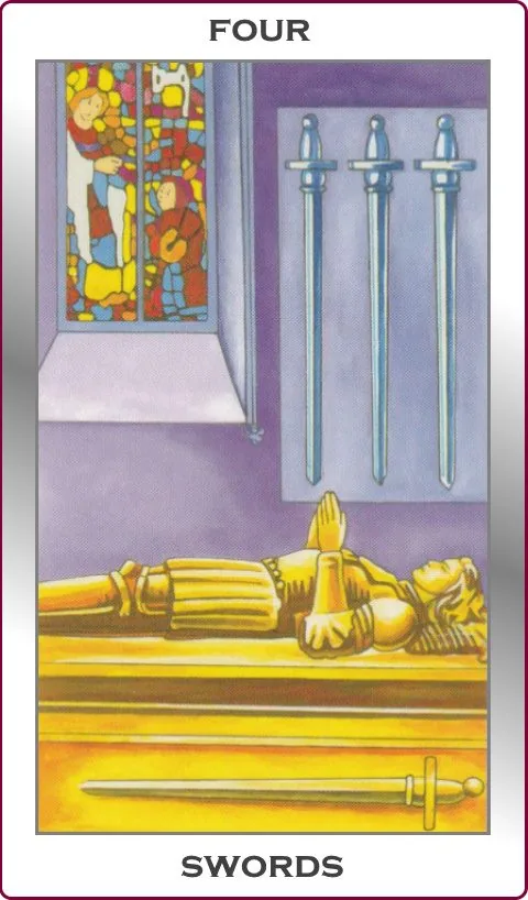 four of swords card