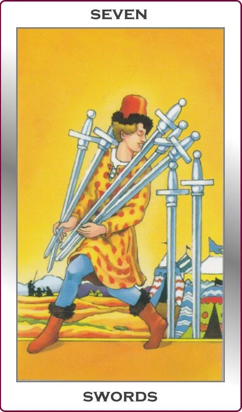 seven of swords card