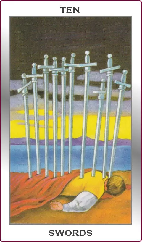 ten of swords card