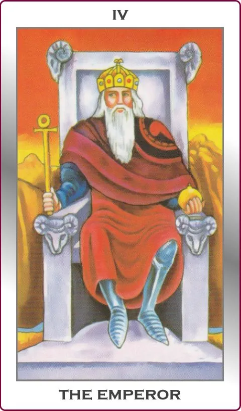 the emperor major arcana tarot card image