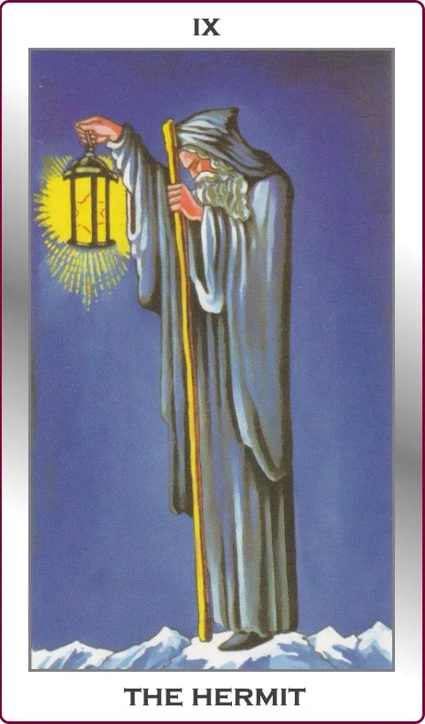 the hermit major arcana tarot card image