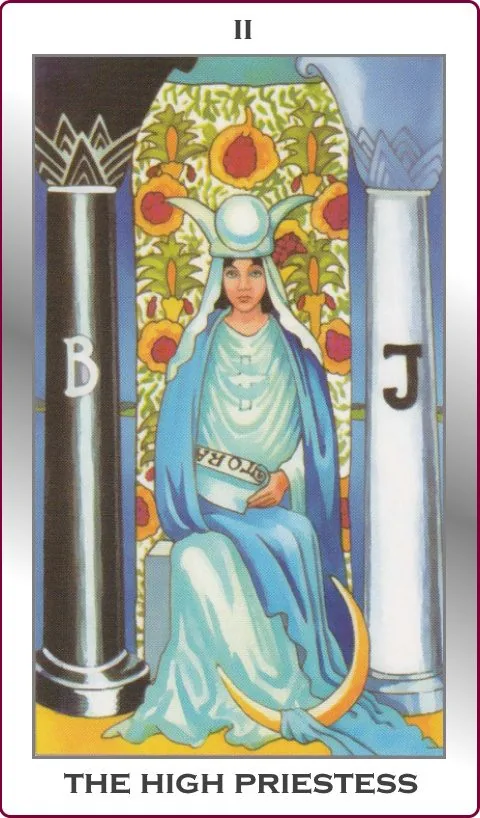 the high priestess major arcana tarot card image