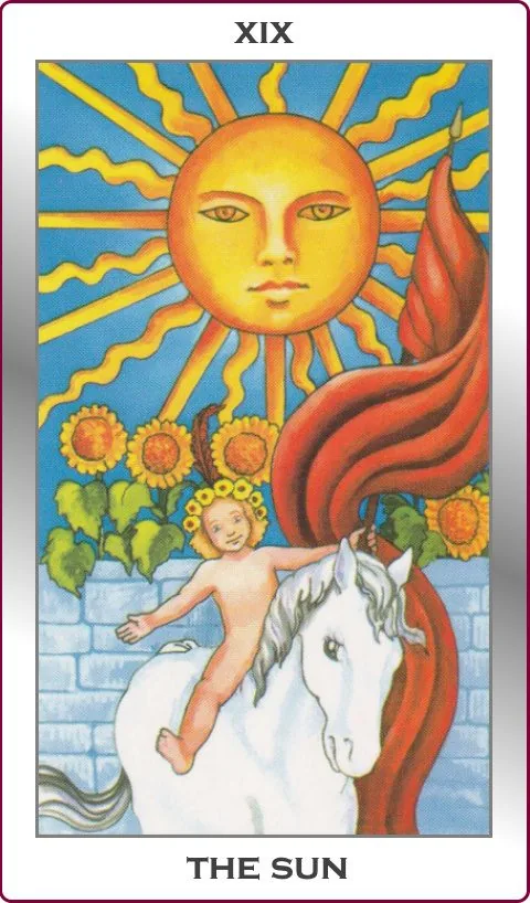 the sun major arcana tarot card image