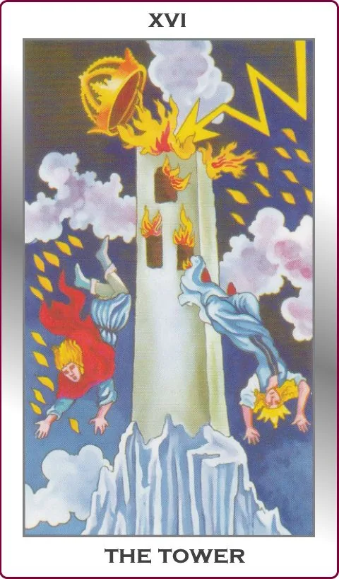 the tower major arcana tarot card image