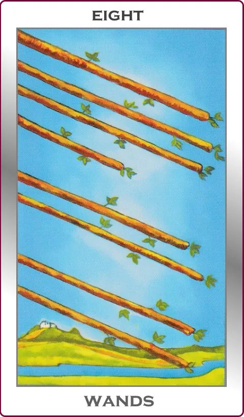 eight of wands card