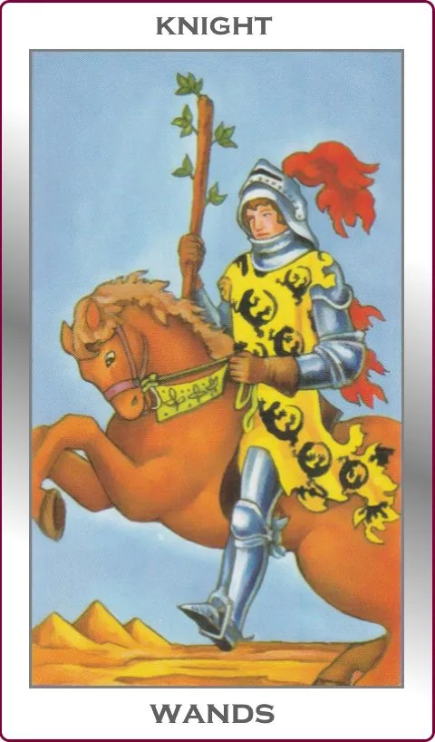 knight of wands card