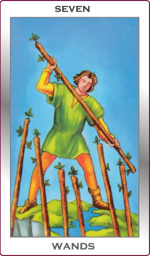 seven of wands card