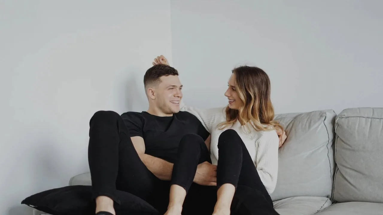 A man and woman having quality time