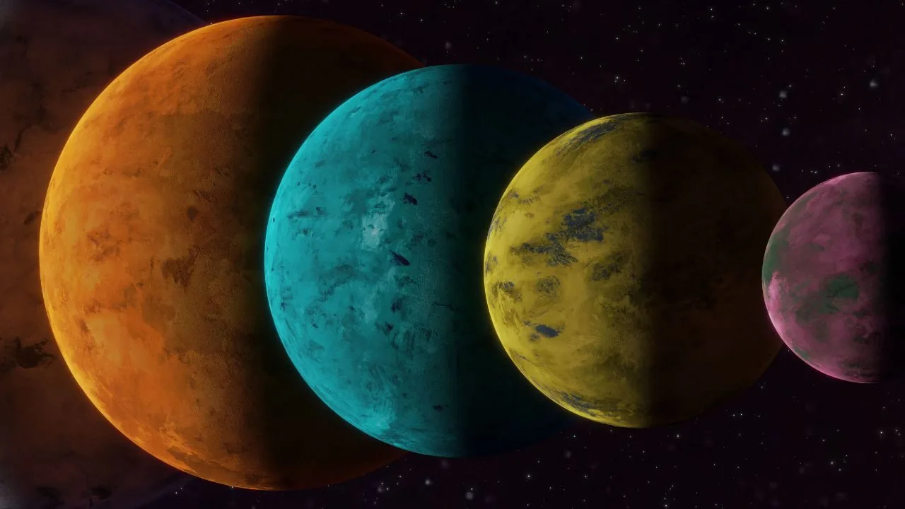 Planets in colors
